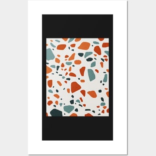 Terrazzo, Abstract print, Retro, Mid century art Posters and Art